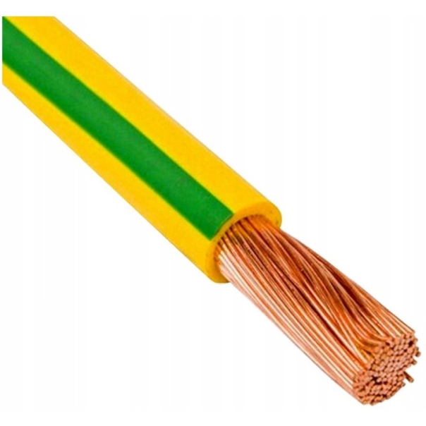 Grounding cable H07V-K with a cross-section of 16mm2.
