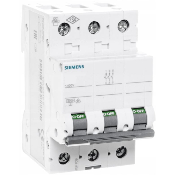 The circuit breaker SIEMENS B20 3F.