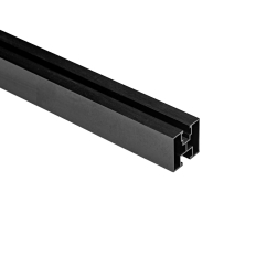 The black aluminum profile 40x40 with a hexagonal screw, L=2200mm, 0.81kg/m.
