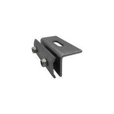 The mounting bracket with adjustment for standing seam metal roofing