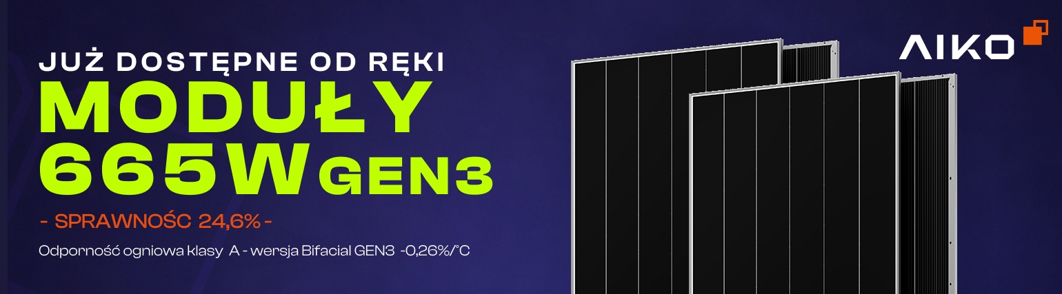 AIKO – moduły 665 W GEN3 już dostępne od ręki, sprawność 24,6%