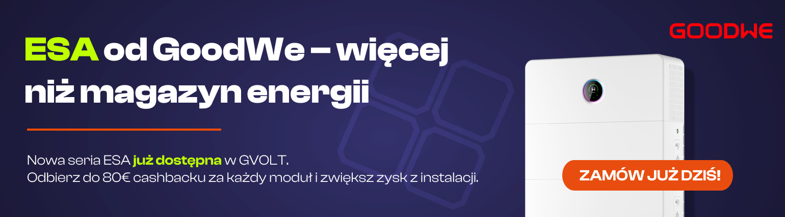 GoodWe ESA – więcej niż magazyn energii, do 80 € cashbacku za każdy moduł