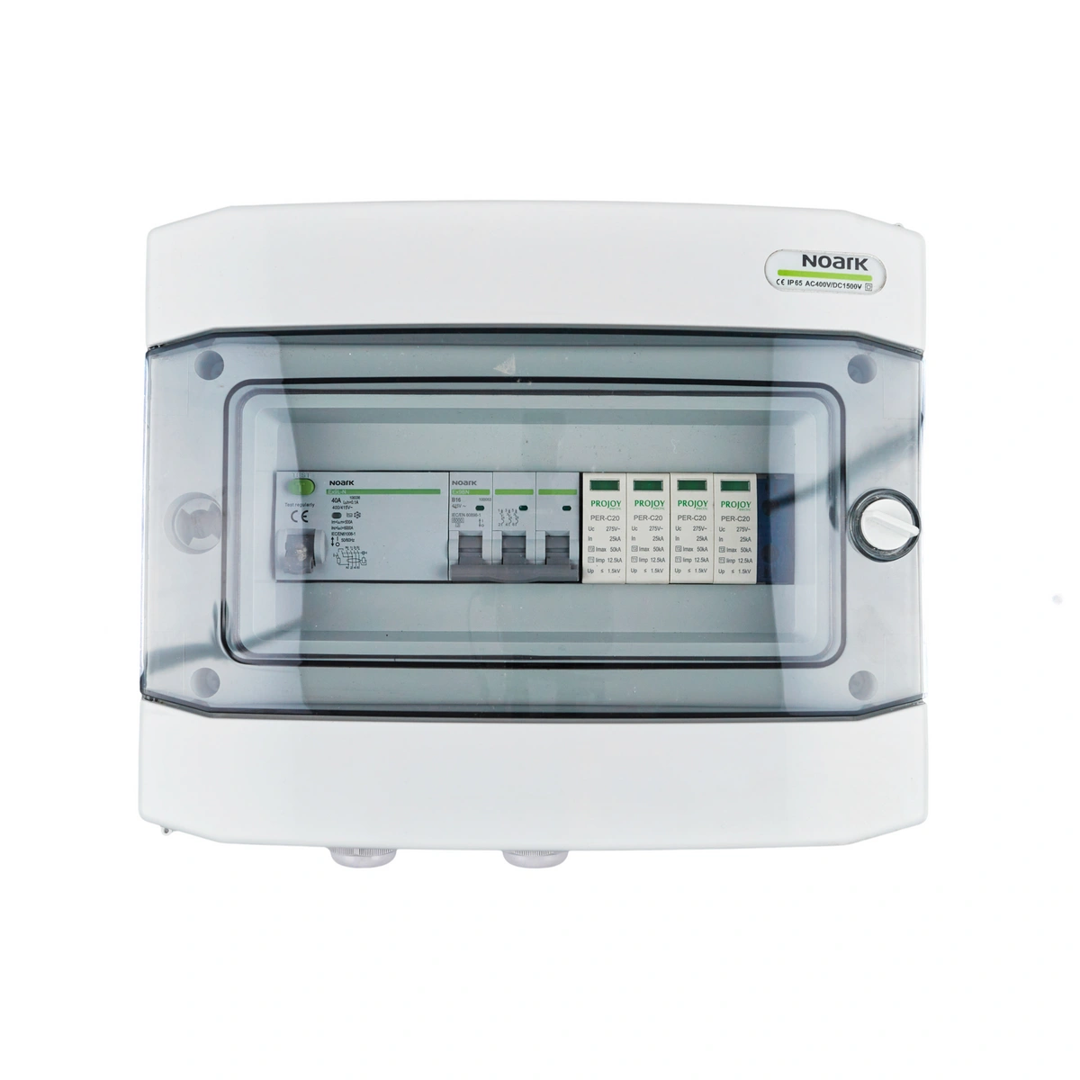Rozdzielnica Projoy AC, T1+T2, B20, 40A/100mA, 3F