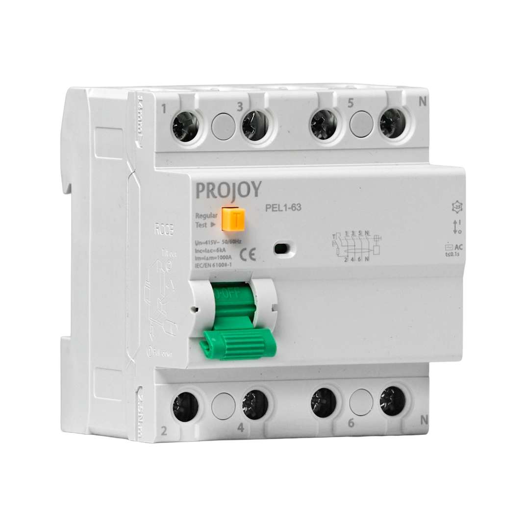 Projoy wył. różn., PEL1-63 16A 4P 100mA AC