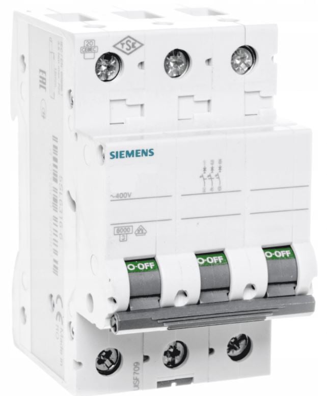 Wyłącznik - SIEMENS - nadprądowy - B63 3F