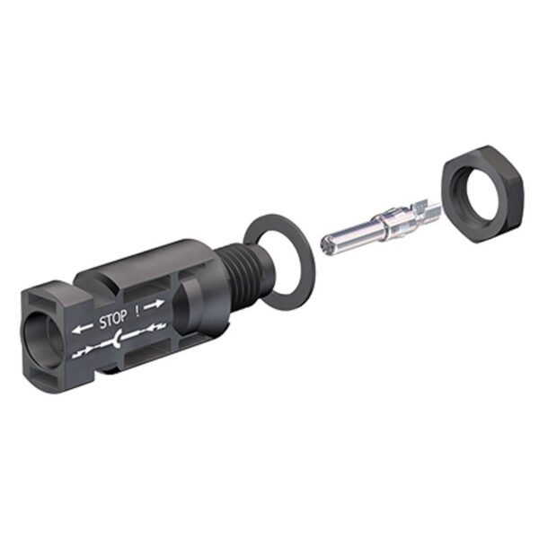 Wtyk - MC4 (-) panelowy 4/6mm2