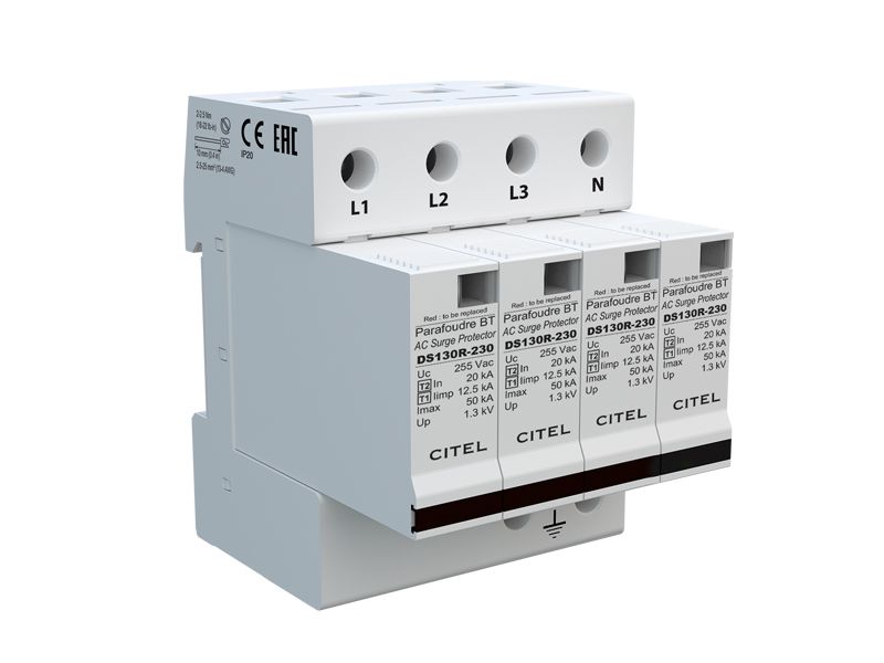 Ogranicznik - CITEL - AC 3-fazy T1+T2 - 571504 / 571514 DS134RS-230