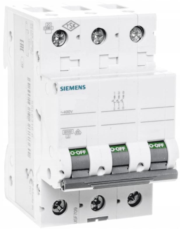 Wyłącznik - SIEMENS - nadprądowy - B20 3F